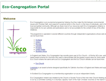 Tablet Screenshot of ecocongregation.org
